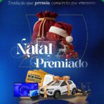 Arte da campanha Natal Premiado 2026 da CDL Vacaria com Renault Kwid, scooter, TV, notebook e patinete
